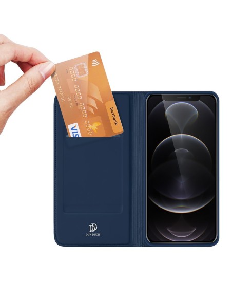 Dux Ducis Skin Pro dėklo dėklo dangtelis su atvartu iPhone 13 Pro Max mėlynas Dux Ducis Skin Pro dėklo dėklo dangtelis su atvartu iPhone 13 Pro Max mėlynas