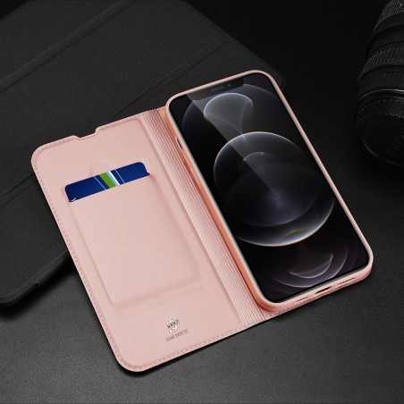 Dux Ducis Skin Pro dėklo dėklo dangtelis su atvartu iPhone 13 Pro Max rožinis Dux Ducis Skin Pro dėklo dėklo dangtelis su atvartu iPhone 13 Pro Max rožinis