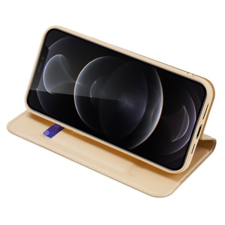Dux Ducis Skin Pro dėklo dėklo dangtelis su atvartu iPhone 13 Pro Max auksinis Dux Ducis Skin Pro dėklo dėklo dangtelis su atvartu iPhone 13 Pro Max auksinis