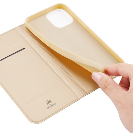 Dux Ducis Skin Pro dėklo dėklo dangtelis su atvartu iPhone 13 Pro Max auksinis Dux Ducis Skin Pro dėklo dėklo dangtelis su atvartu iPhone 13 Pro Max auksinis