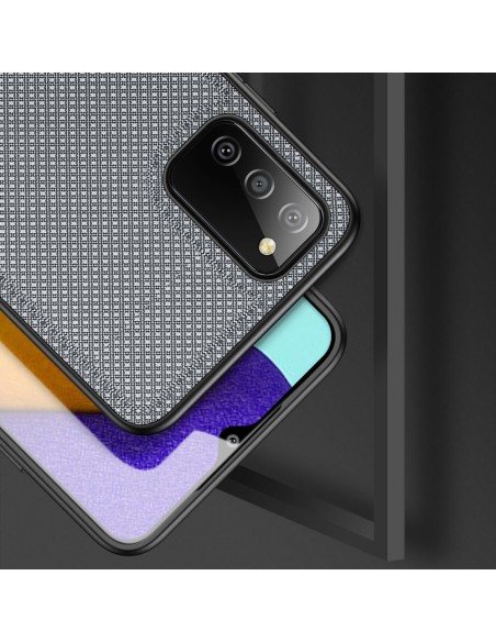 Dux Ducis Fino dėklo dangtelis, padengtas nailono medžiaga, skirtas Samsung Galaxy A03s pilkas Dux Ducis Fino dėklo dangtelis, padengtas nailono medžiaga, skirtas Samsung Galaxy A03s pilkas