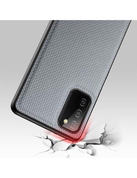 Dux Ducis Fino dėklo dangtelis, padengtas nailono medžiaga, skirtas Samsung Galaxy A03s pilkas Dux Ducis Fino dėklo dangtelis, padengtas nailono medžiaga, skirtas Samsung Galaxy A03s pilkas