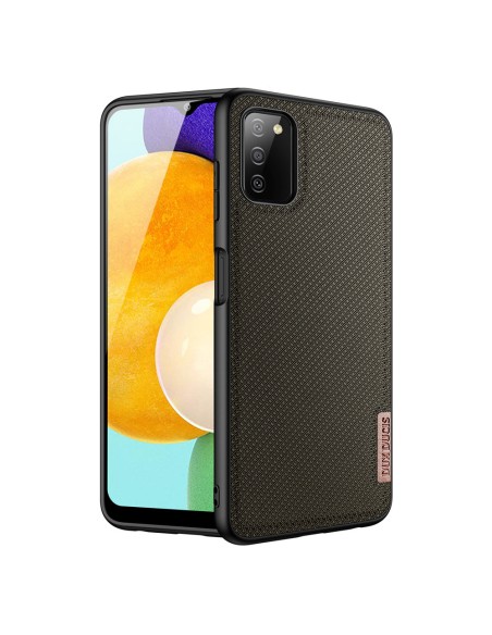 Dux Ducis Fino dėklo dangtelis, padengtas nailono medžiaga, skirtas Samsung Galaxy A03s žaliai Dux Ducis Fino dėklo dangtelis, padengtas nailono medžiaga, skirtas Samsung Galaxy A03s žaliai