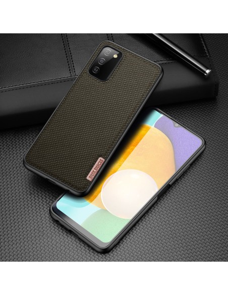 Dux Ducis Fino dėklo dangtelis, padengtas nailono medžiaga, skirtas Samsung Galaxy A03s žaliai Dux Ducis Fino dėklo dangtelis, padengtas nailono medžiaga, skirtas Samsung Galaxy A03s žaliai