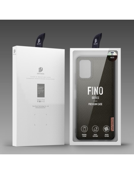 Dux Ducis Fino dėklo dangtelis, padengtas nailono medžiaga, skirtas Samsung Galaxy A03s žaliai Dux Ducis Fino dėklo dangtelis, padengtas nailono medžiaga, skirtas Samsung Galaxy A03s žaliai