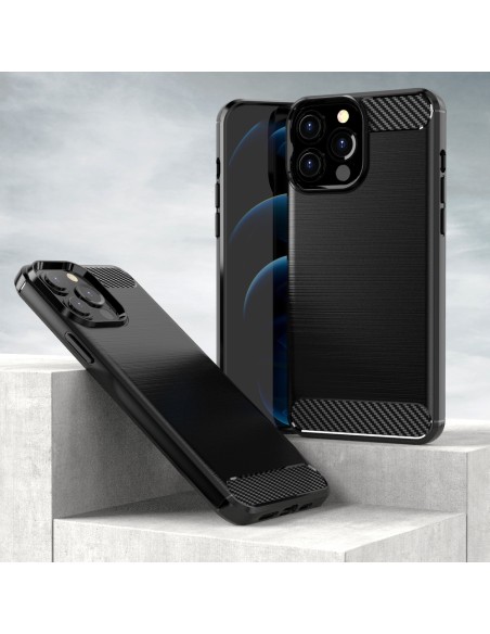Carbon Case lankstus dangtelis iPhone 13 Pro Max juodas