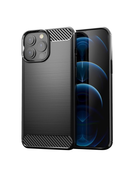 Carbon Case lankstus dangtelis iPhone 13 Pro juodas
