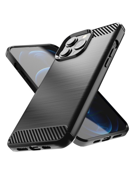 Carbon Case lankstus dangtelis iPhone 13 Pro juodas