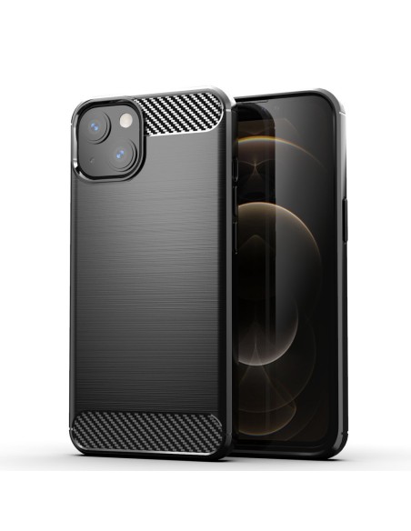 Carbon Case lankstus dangtelis iPhone 13 juodas Carbon Case lankstus dangtelis iPhone 13 juodas