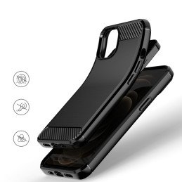 Carbon Case lankstus dangtelis iPhone 13 juodas
