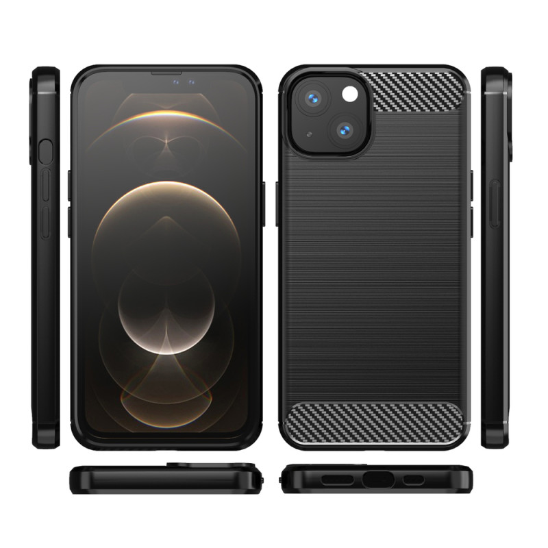 Carbon Case lankstus dangtelis iPhone 13 juodas