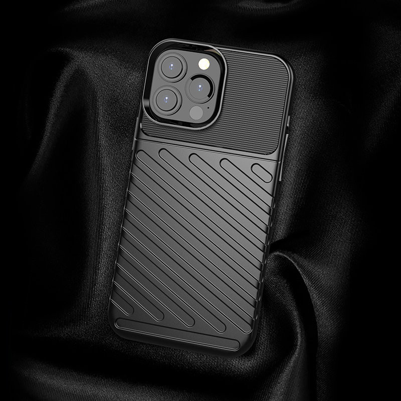 Thunder Case, lankstus šarvuotas dėklas, dangtelis iPhone 13 Pro Max, žalias