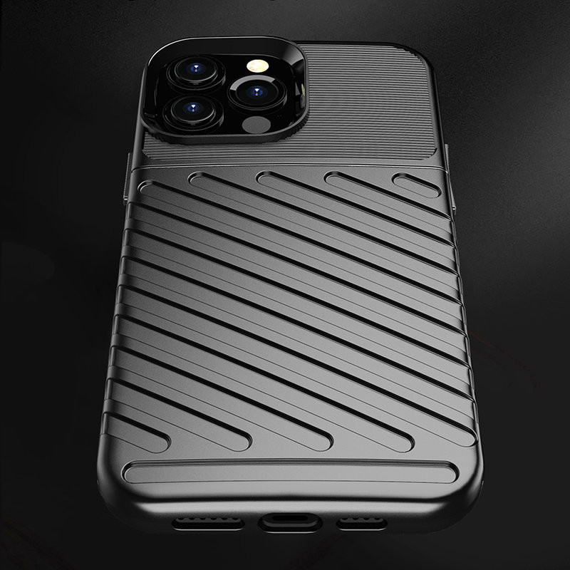 Thunder Case, lankstus šarvuotas dėklas, dangtelis iPhone 13 Pro Max, žalias