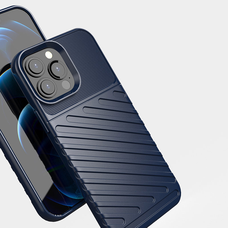 Thunder Case, lankstus šarvuotas dėklas, dangtelis iPhone 13 Pro Max, žalias