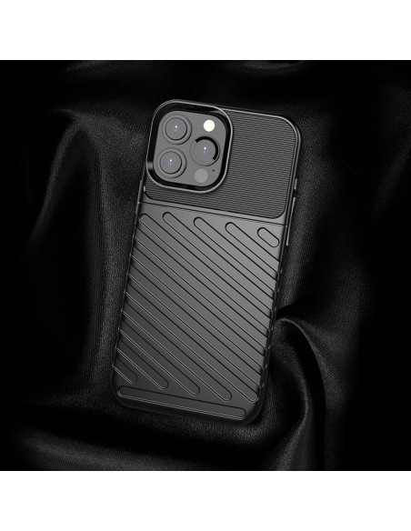 Thunder Case, lankstus šarvuotas dėklas, dangtelis iPhone 13 Pro Max, mėlynas