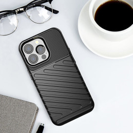 Thunder Case, lankstus šarvuotas dėklas, dangtelis iPhone 13 Pro, mėlynas