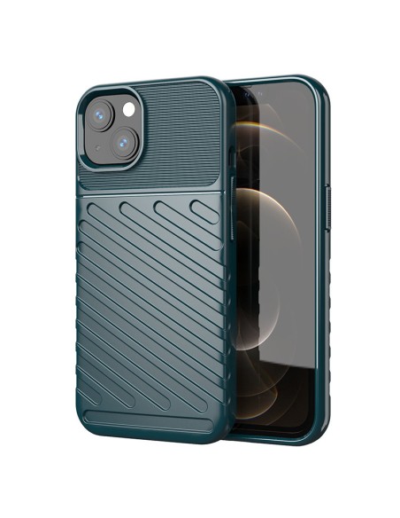 Thunder Case, lankstus šarvuotas dėklas, dangtelis iPhone 13, žalias Thunder Case, lankstus šarvuotas dėklas, dangtelis iPhone 13, žalias