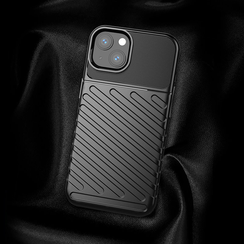 Thunder Case, lankstus šarvuotas dėklas, dangtelis iPhone 13, žalias