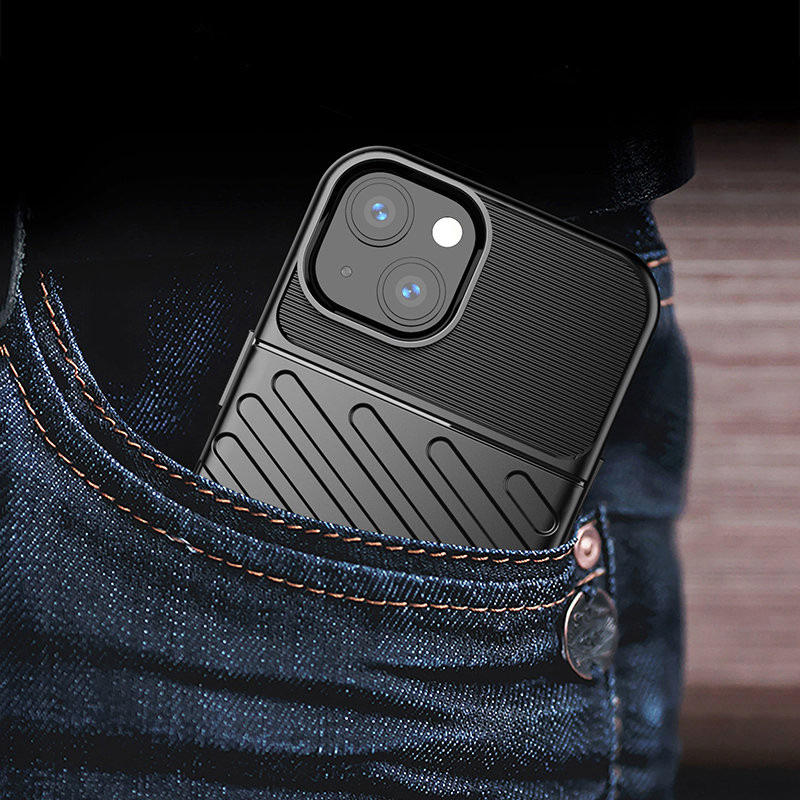 Thunder Case, lankstus šarvuotas dėklas, dangtelis iPhone 13, žalias