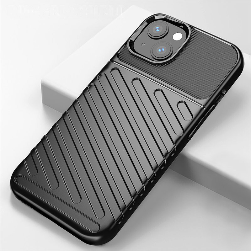 Thunder Case, lankstus šarvuotas dėklas, dangtelis iPhone 13, žalias