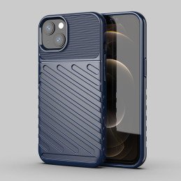 Thunder Case, lankstus šarvuotas dėklas, dangtelis iPhone 13, mėlynas