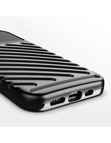 Thunder Case, lankstus šarvuotas dėklas, dangtelis iPhone 13 mini, juodas