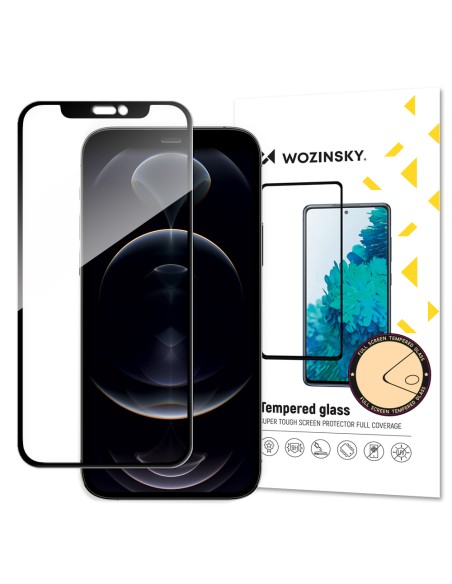 Wozinsky Super patvarus pilnai klijuojamas grūdintas stiklas viso ekrano dangtelis su rėmeliu patogiu dėklu iPhone 14 / ... Wozinsky Super patvarus pilnai klijuojamas grūdintas stiklas viso ekrano dangtelis su rėmeliu patogiu dėklu iPhone 14 / ...