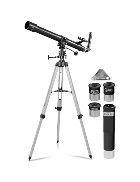 Astronominis refraktorinis teleskopas, skirtas 900 mm skersmens žvaigždžių stebėjimui. 70 mm Astronominis refraktorinis teleskopas, skirtas 900 mm skersmens žvaigždžių stebėjimui. 70 mm