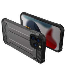 Hybrid Armor šarvuotas hibridinis dėklas, dangtelis iPhone 13 Pro Max, mėlynas