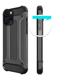 Hybrid Armor šarvuotas hibridinis dėklas, dangtelis iPhone 13 Pro Max, mėlynas