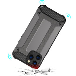 Hybrid Armor šarvuotas hibridinis dėklas, dangtelis iPhone 13 Pro Max, mėlynas