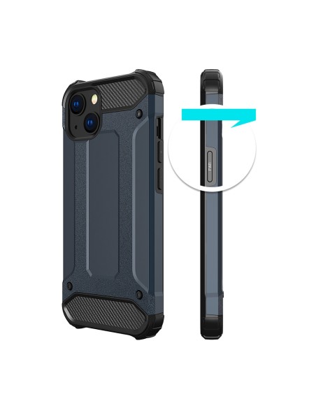 Hybrid Armor šarvuotas hibridinis dėklo dangtelis skirtas iPhone 13 mini gold