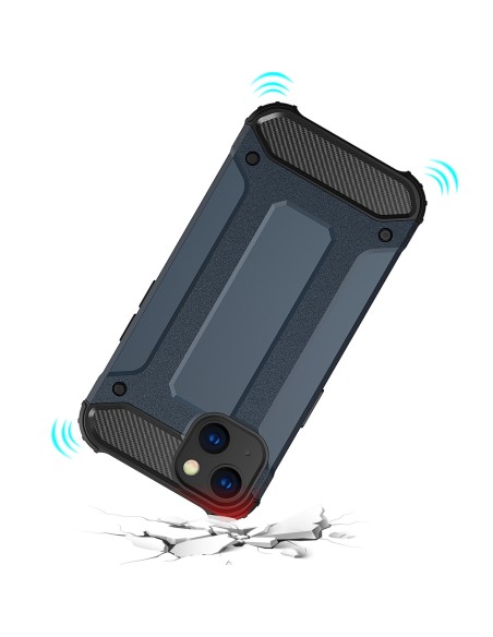 Hybrid Armor šarvuotas hibridinis dėklo dangtelis skirtas iPhone 13 mini gold