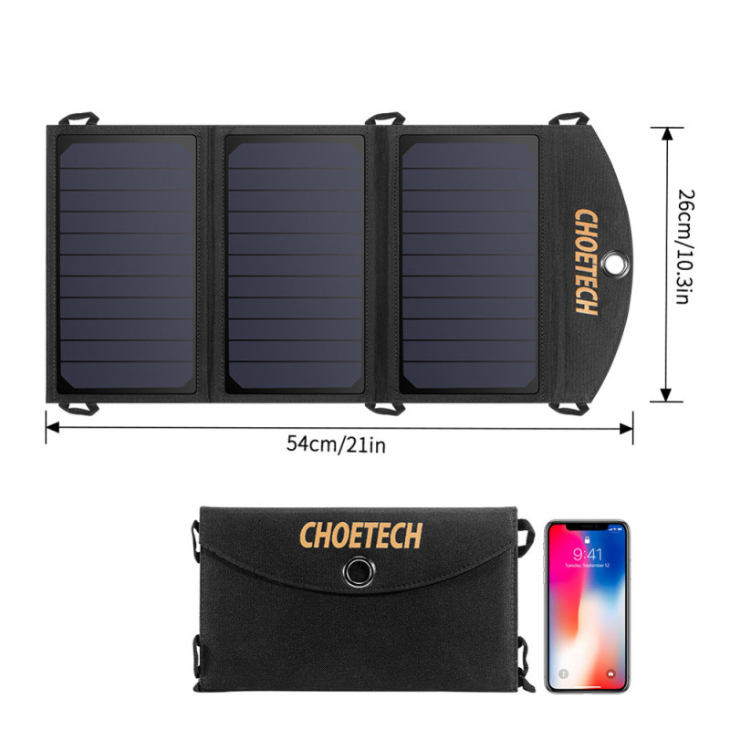 Saulės įkroviklis saulės USB sulankstomas 19W...