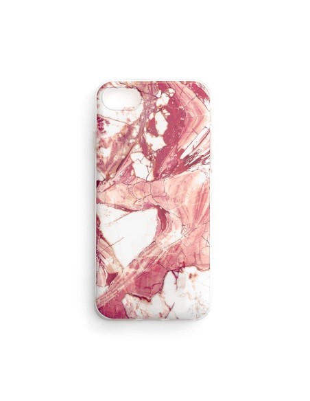 Wozinsky Marble gelio dėklo marmurinis dangtelis Samsung Galaxy A22 4G rožinis