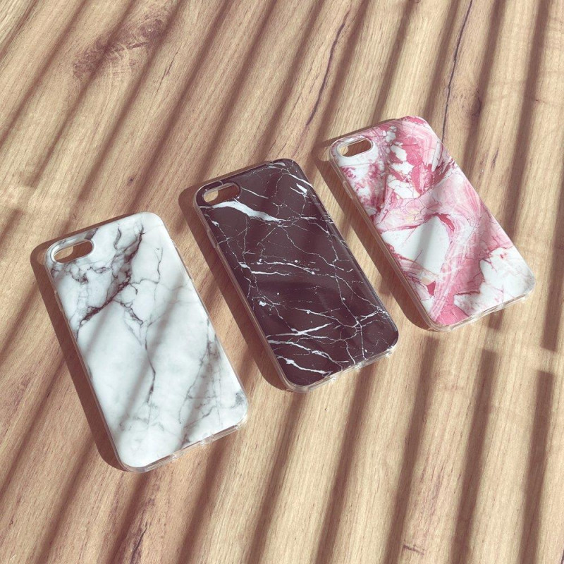 Wozinsky Marble gelio dėklas marmurinis dangtelis iPhone 13 mini juodas