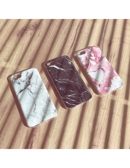 Wozinsky Marble gelio dėklas marmurinis dangtelis iPhone 13 mini juodas