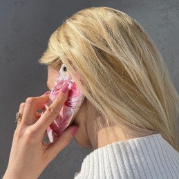 Wozinsky Marble gelio dėklas marmurinis dangtelis iPhone 13 mini juodas