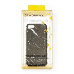 Wozinsky Marble gelio dėklas marmurinis dangtelis iPhone 13 mini juodas