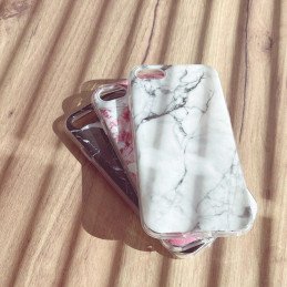 Wozinsky Marble gelio dėklas marmurinis dangtelis iPhone 13 mini juodas