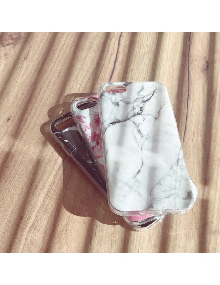 Wozinsky Marble gelio dėklas marmurinis dangtelis iPhone 13 mini juodas