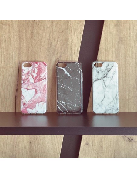 Wozinsky Marble gelio dėklas marmurinis dangtelis iPhone 13 mini juodas