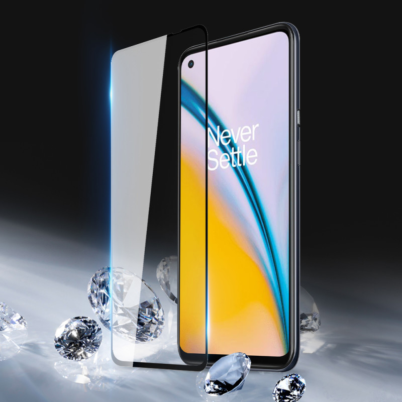 Dux Ducis 9D grūdintas stiklas patvarus 9H grūdintas stiklas visam ekranui su rėmeliu OnePlus Nord N200 5G juodas (tinka...