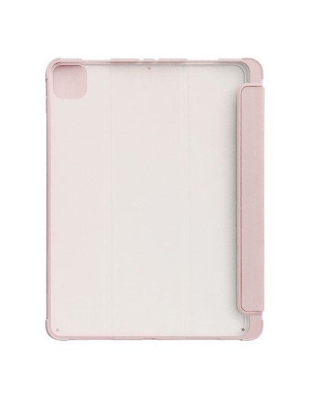 Stovo planšetinio kompiuterio dėklas išmanusis dangtelis, skirtas iPad Pro 12,9 colių 2021 m. su stovo funkcija rožinė Stovo planšetinio kompiuterio dėklas išmanusis dangtelis, skirtas iPad Pro 12,9 colių 2021 m. su stovo funkcija rožinė