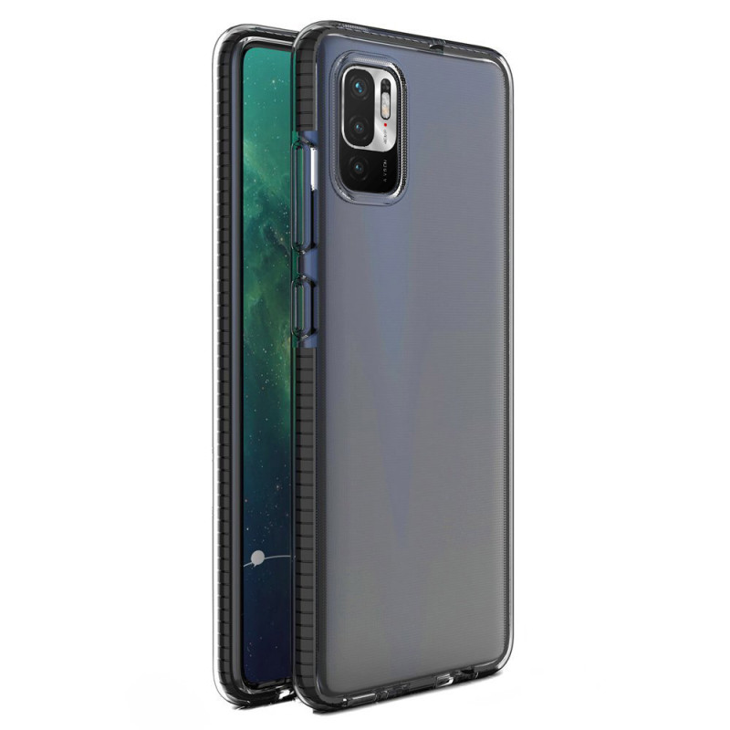 „Spring Case Cover“ gelio dėklas su spalvingu rėmeliu, skirtas „Xiaomi Redmi Note 10 5G“ / „Poco M3 Pro Black“ „Spring Case Cover“ gelio dėklas su spalvingu rėmeliu, skirtas „Xiaomi Redmi Note 10 5G“ / „Poco M3 Pro Black“