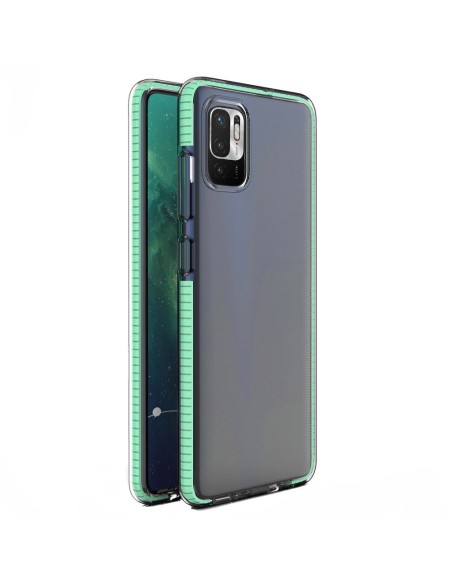 „Spring Case Cover“ gelio dėklas su spalvingu rėmeliu, skirtas „Xiaomi Redmi Note 10 5G / Poco M3 Pro Mint“ „Spring Case Cover“ gelio dėklas su spalvingu rėmeliu, skirtas „Xiaomi Redmi Note 10 5G / Poco M3 Pro Mint“