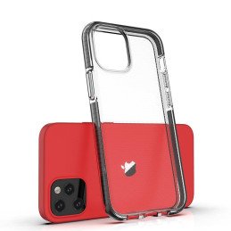 Spring Case, gelinis dėklas su spalvingu rėmeliu iPhone 13 mini, šviesiai mėlynas