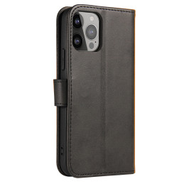 Magnet Case elegantiškas dėklas su atvartu ir stovo funkcija, skirtas iPhone 13 Pro Max, juodas