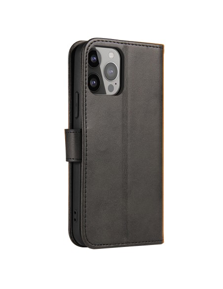 Magnet Case elegantiškas dėklas su atvartu ir stovo funkcija, skirtas iPhone 13 Pro Max, juodas Magnet Case elegantiškas dėklas su atvartu ir stovo funkcija, skirtas iPhone 13 Pro Max, juodas