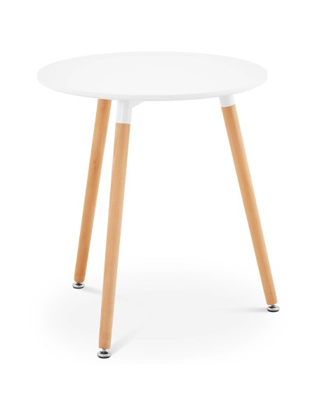 Stalas Skandinaviškas stalas svetainės biurui modernus apvalus sk. 60cm aukštis 67cm